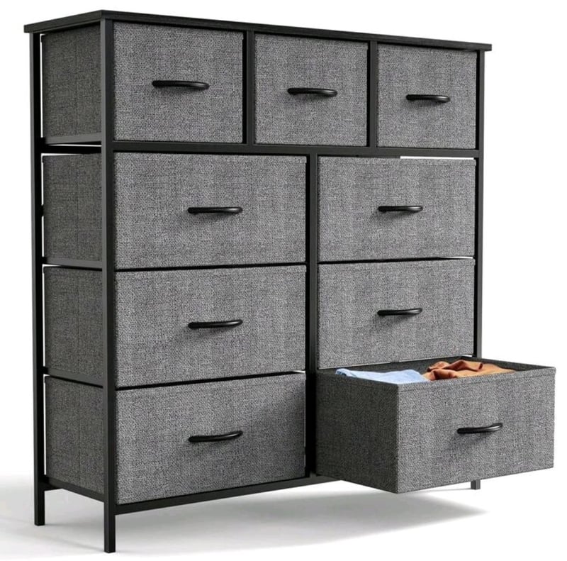 9 piece door drawer storage unit for clothes documents and toys. Made from high quality materials. Sold by Shop Sales Ja.