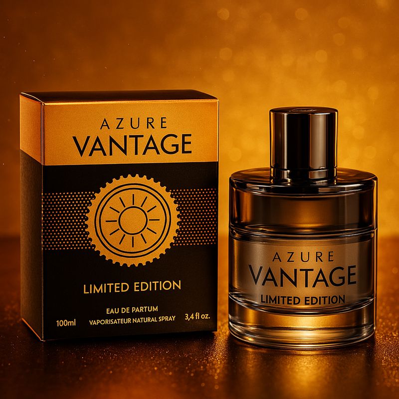 Azure Vantage Cologne for Men – Bold, Long-Lasting Eau de Parfum, 3.4oz / 100ml