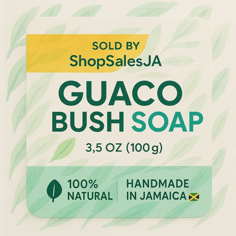 guaco bush soap used to treat rashes, eczema, acne and other skin conditions. This revolutionary bar soap is sold exclusively by shop sales ja