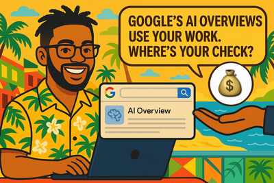 Google AI Overviews Uses Your Work - Where Is Your Check?