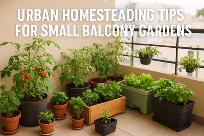 Urban Homesteading Tips for Small Balcony Gardens  An Expert, Practical Guide. Best Urban Homesteading Tips for any home.