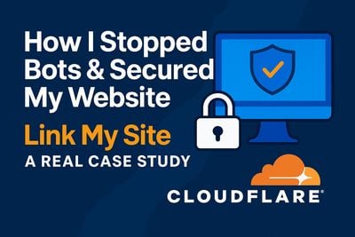 How I used Cloudflare firewall rules and Zero Trust to protect Link My Site from bots, rate limiting and malicious attacks.
