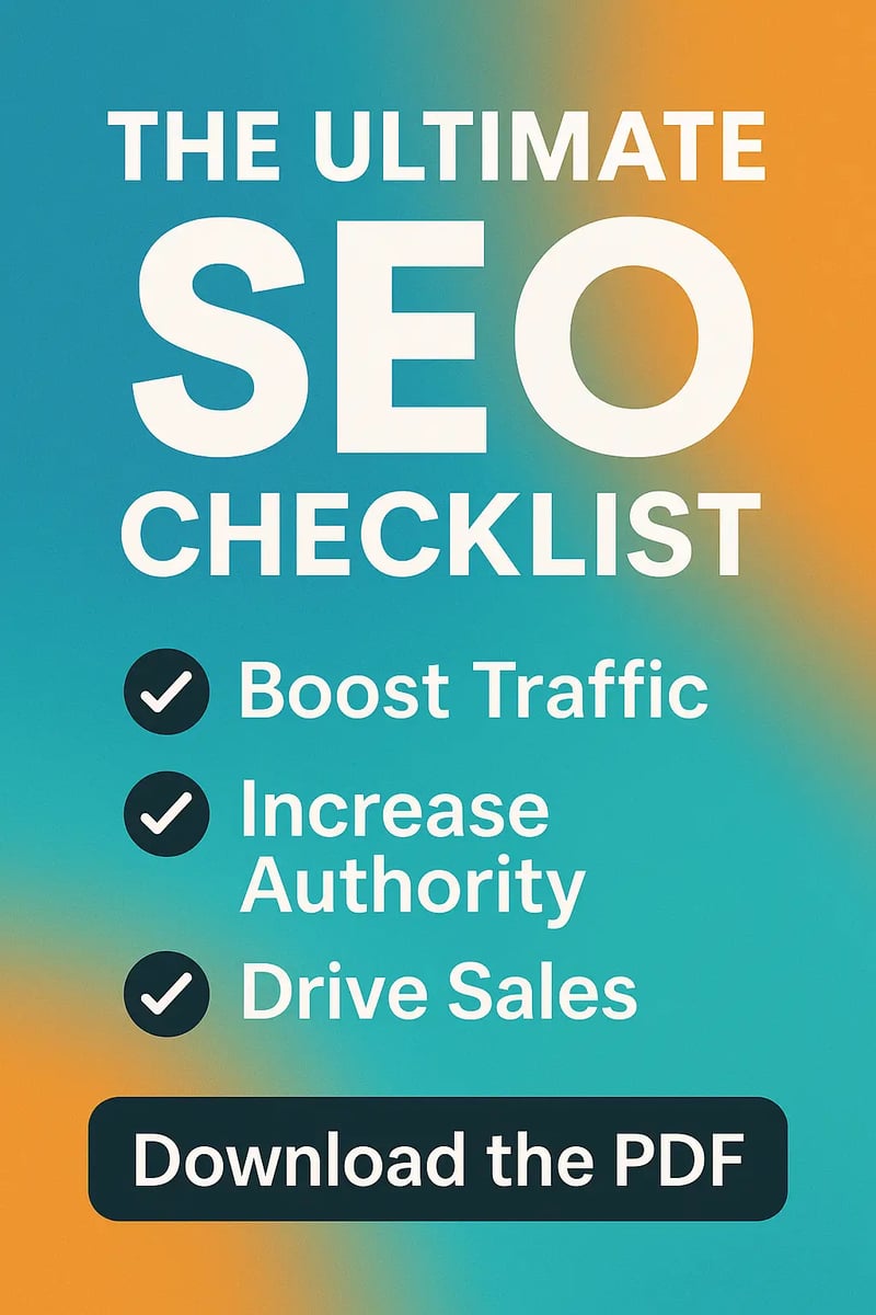 How to Boost Your Website Traffic & Sales with This Ultimate SEO Checklist (PDF)