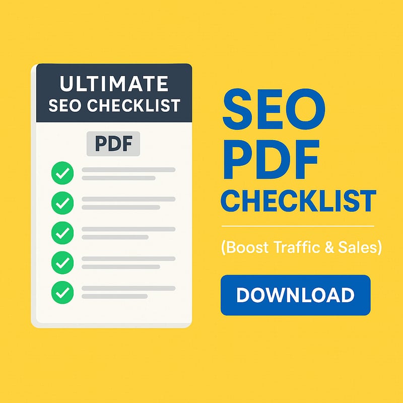 Download the Only SEO PDF Checklist You’ll Need in 2025